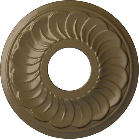 Ekena Millwork Blackthorn Ceiling Medallion (Canopies up to 4 7/8"), 11 3/4"OD x 3 5/8"ID x 1"P, Mississippi Mud CM11BLMMF